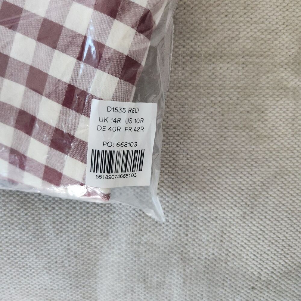 Boden Size 10R Gingham Red Ivy Cotton Midi Dress NWT $199 - Picture 7 of 11